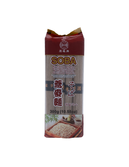 Fideos Soba-Fideos Soba de la marca Eagle Globe, en su formato clásico de 300g